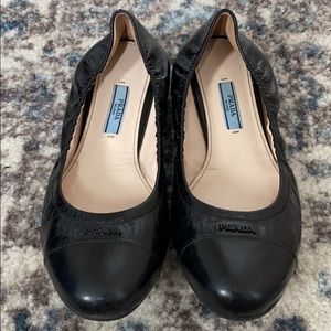 Prada Black Ballet Flats